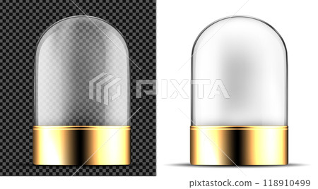 Transparent glass jar with metal lid Transparent glass jar with metal lid 118910499