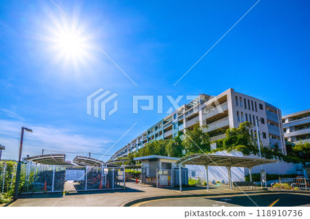 日本川崎的城市景觀，俯瞰東急電鐵梶谷站等 118910736