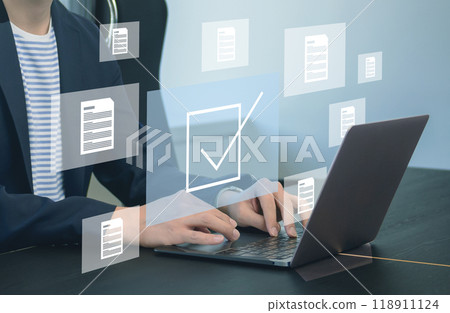 Business image, document management, file management, digital workflow 118911124