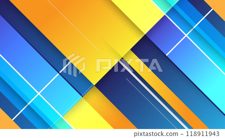 Orange and blue color gradient abstract background design. Vector illustration design for presentation, banner, cover, web, card, poster, wallpaper Orange and blue color gradient abstract background design. Vector illustration design for presentation, banner, cover, web, card, poster, wallpaper 118911943