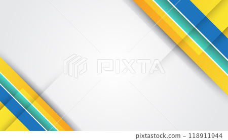 Modern abstract background with blue and yellow gradient diagonal Lines Modern abstract background with blue and yellow gradient diagonal Lines 118911944