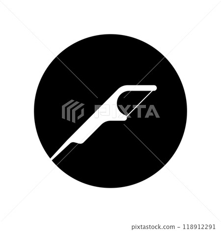 Dental Flossing Tool Icon 118912291