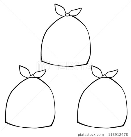 純白色袋子三件式 118912478