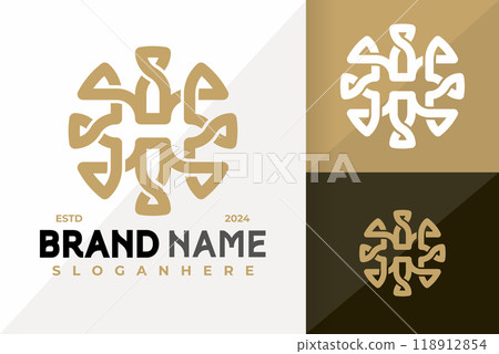 Letter H Unique Decorative Logo Icon Vector Design. Creative simple logos designs illustration 118912854