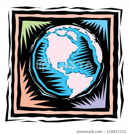 globe sphere earth map icon social media technology concept vector illustration globe sphere earth map icon social media technology concept vector illustration 118913152
