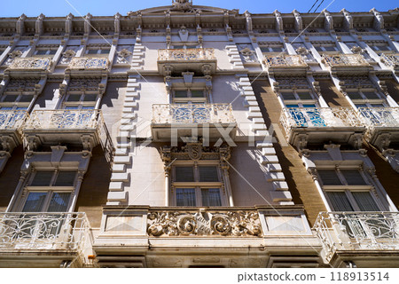 Main facade of the, house Cervantes of Cartagena Main facade of the, house Cervantes of Cartagena 118913514