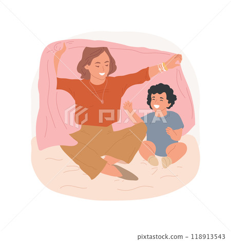 Happy together isolated cartoon vector illustration. 118913543