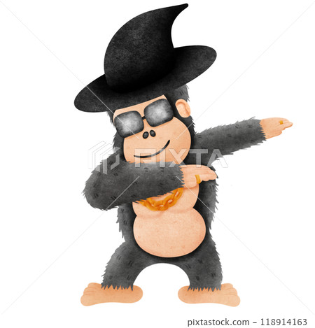 Golila Dapping wears a witch hat. 118914163