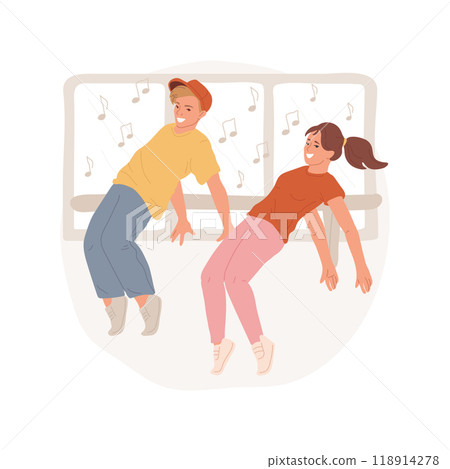 Contemporary isolated cartoon vector illustration. 118914278