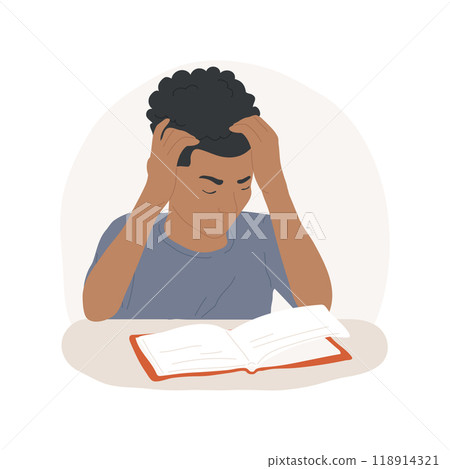 Tired isolated cartoon vector illustration. 118914321