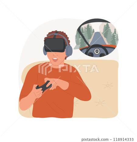 Racing isolated cartoon vector illustration. Racing isolated cartoon vector illustration. 118914333