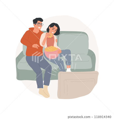 Romantic time isolated cartoon vector illustration. 118914340
