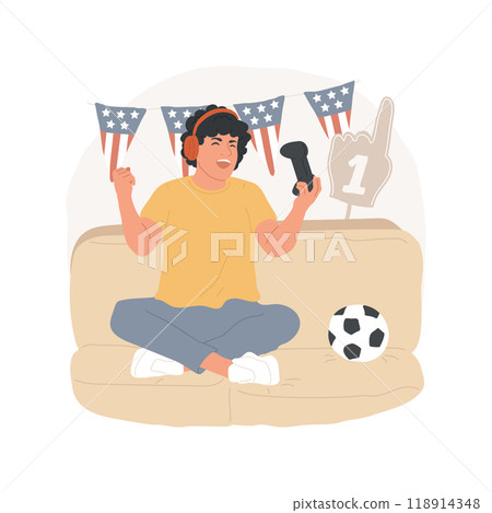 Winning isolated cartoon vector illustration. 118914348