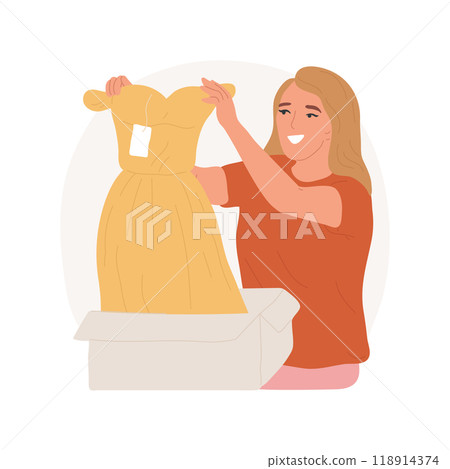 Order delivered isolated cartoon vector illustration. Order delivered isolated cartoon vector illustration. 118914374