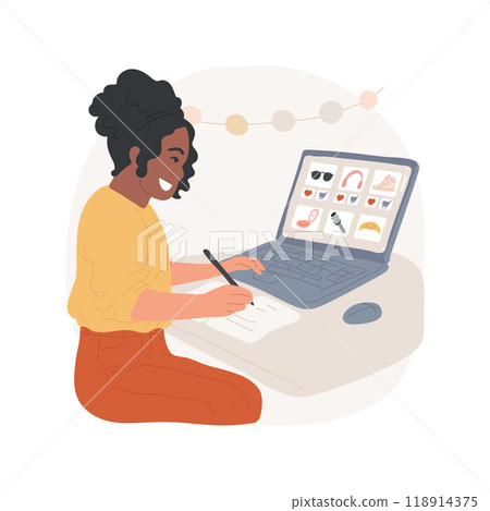 Creating wishlist isolated cartoon vector illustration. 118914375