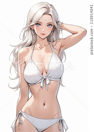 White Bikini 118914841