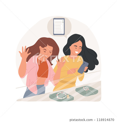 Wishlist isolated cartoon vector illustration. 118914870