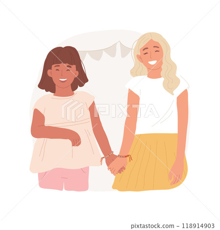 Friendship SWAPS isolated cartoon vector illustration. 118914903