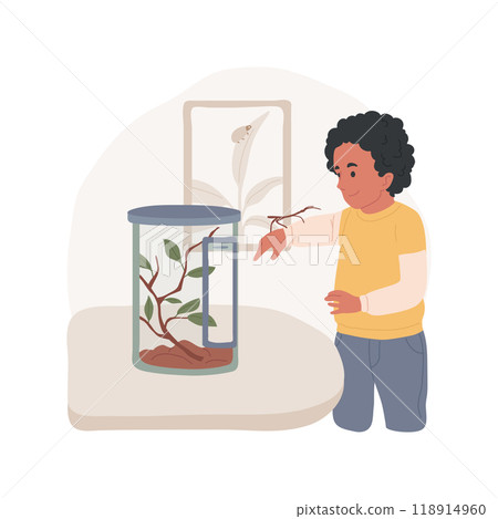 Stick bug isolated cartoon vector illustration. Stick bug isolated cartoon vector illustration. 118914960