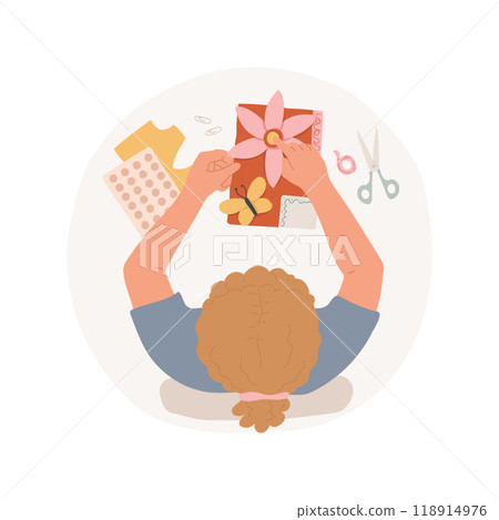 Handmade crafts isolated cartoon vector illustration. 118914976