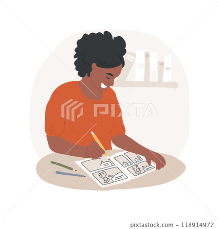 Comic book art isolated cartoon vector illustration. 118914977