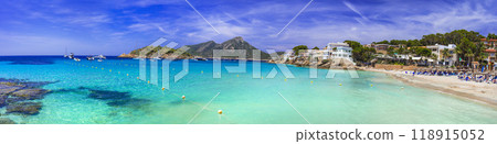 Mallorca Balearic islands charming places to visit - Sant Elm (San Telmo) fishing village Mallorca Balearic islands charming places to visit - Sant Elm (San Telmo) fishing village 118915052