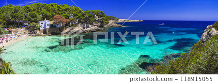 Best scenic beaches of Mallorca (Majorca) Balearic island - beautiful Cala Gat Best scenic beaches of Mallorca (Majorca) Balearic island - beautiful Cala Gat 118915055