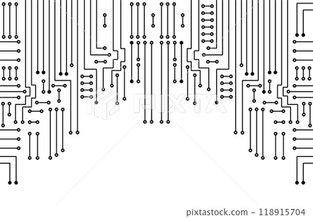 Drawing electronic circuit. Abstract technology background. Drawing electronic circuit. Abstract technology background. 118915704