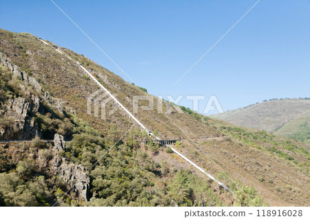 Ribeira Sacra landscape, Galicia, Spain panorama 118916028