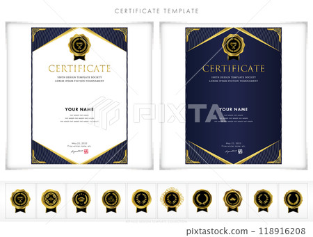 243 vertical design templates for awards, invitations, and certificates 118916208