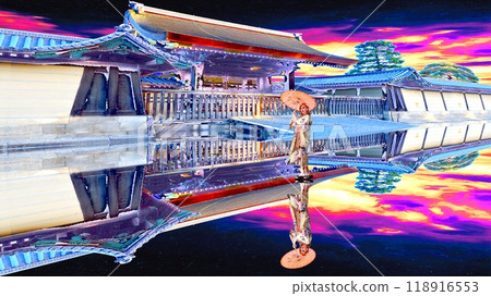 A mirror-reflected landscape of another dimension 118916553