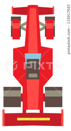 Racing car toy color icon. Motor sport vehicle 118917685