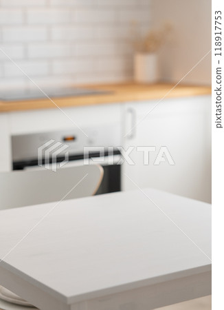 Wooden tabletop with free space for product montage or mockup Wooden tabletop with free space for product montage or mockup 118917753