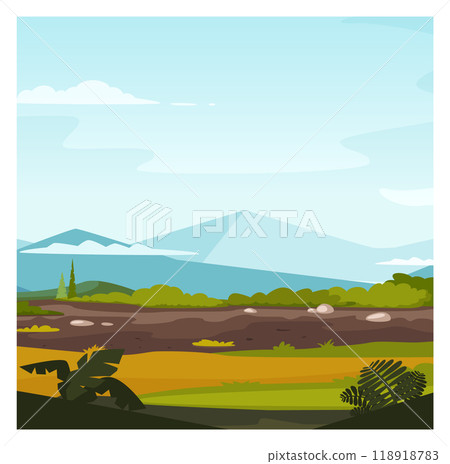 Mountain landscape. High peak scenery. Nature background 118918783