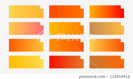 shades of orange colorful gradient collection 118919418