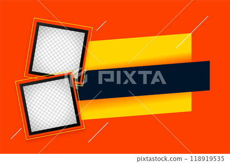 abstract photo frames with space for text 118919535