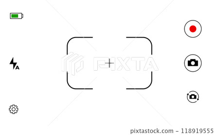 display camera lens viewfinder frame template display camera lens viewfinder frame template 118919555