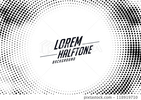 abstract halftone background in circular style abstract halftone background in circular style 118919710
