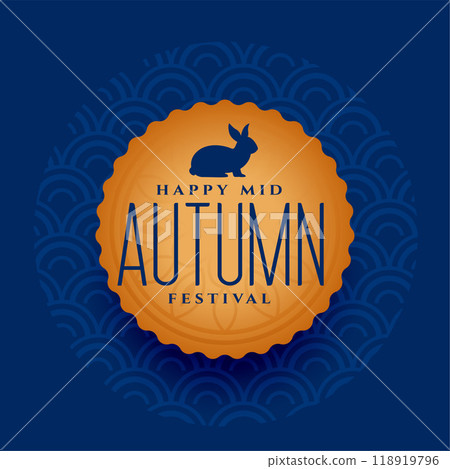 nice mid autumn festival greeting card design 118919796