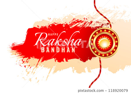 grunge style raksha bandhan festival banner with rakhi design 118920079