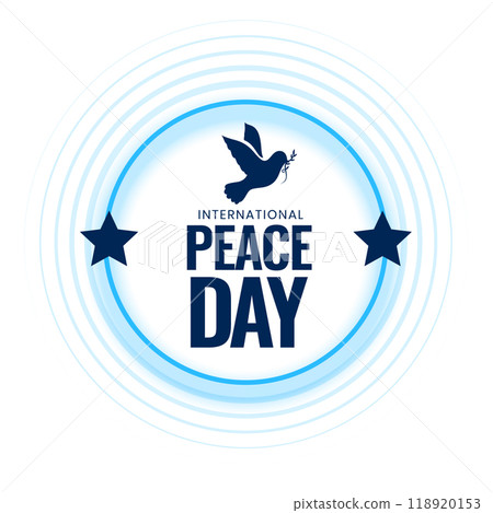 decorative international peace day poster for humanity vector illustration decorative international peace day poster for humanity vector illustration 118920153