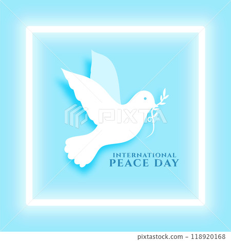 nice international day of peace background with pigeon in paper cut design vector illustration nice international day of peace background with pigeon in paper cut design vector illustration 118920168