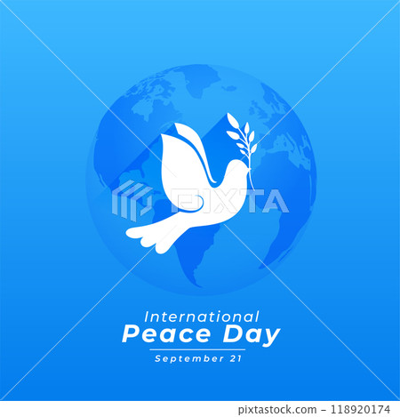 international peace day template with pigeon in paper cut style vector illustration international peace day template with pigeon in paper cut style vector illustration 118920174