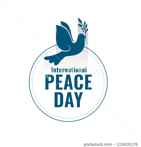 international peace day background with cute pigeon symbol vector illustration international peace day background with cute pigeon symbol vector illustration 118920176