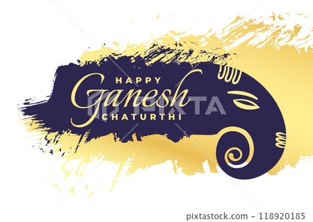 happy ganesh chaturthi festival background in grunge style happy ganesh chaturthi festival background in grunge style 118920185