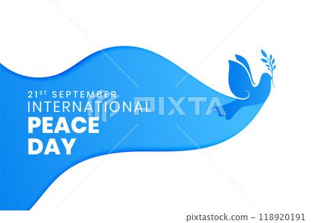 happy 21th september background with bird symbol vector illustration happy 21th september background with bird symbol vector illustration 118920191