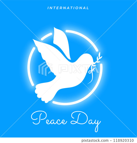 international peace day template in paper cut dove design vector illustration international peace day template in paper cut dove design vector illustration 118920310