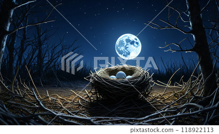月光下的燕窩和蛋 118922113