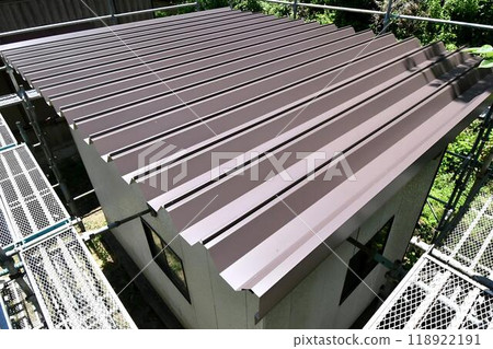 Corrugated sheet, steel frame, roof, warehouse Corrugated sheet, steel frame, roof, warehouse 118922191