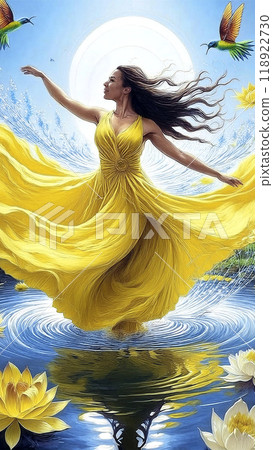 漂浮在水中的仙女 漂浮在水中的仙女 118922730